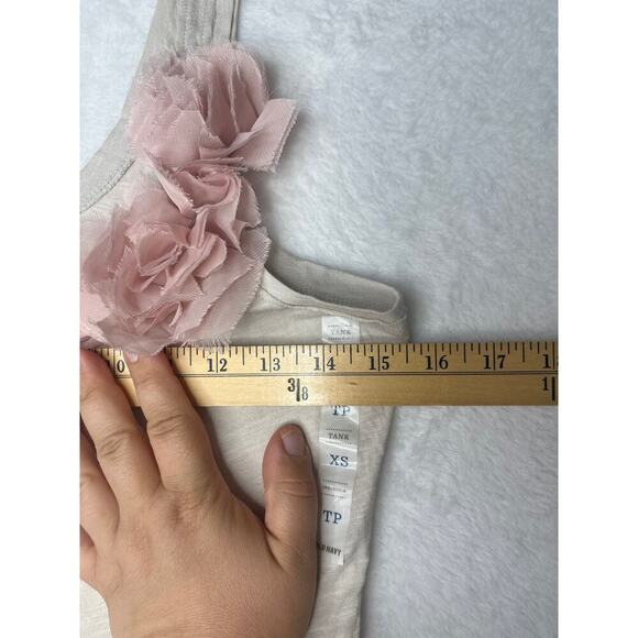 Old Navy Deadstock Pink Bow Beige Layering Tank sz XS Balletcore Feminine - Picture 6 of 6